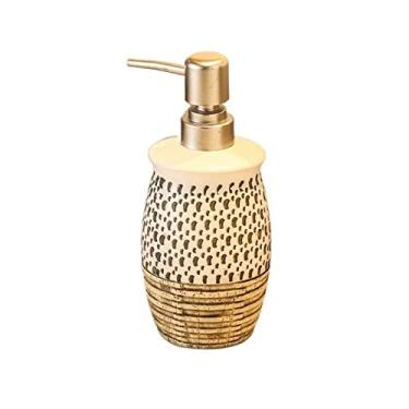 Imagem de Dispensador de sabão líquido para cozinha, dispensador de sabão de cerâmica retrô, luxuoso, champô, gel de banho, engarrafado separadamente para cozinhas, banheiros, saboneteira e loção para banheiro