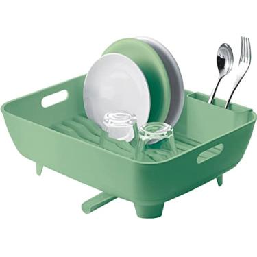 Imagem de Escorredor de louça, escorredor de pratos doméstico, organizador de utensílios de bancada de cozinha, rack de armazenamento de utensílios de cozinha, rack de tigela (D)