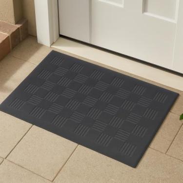 Imagem de Tapete De Entrada Capacho Residencial Vinil 60cm x 40cm Antiderrapante Home (6, Grafite)