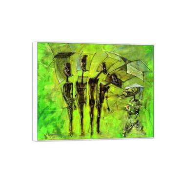 Imagem de Victor Brauner Famosa Arte de Parede Impressões em Tela Pintura Pronto para Pendurar Relacionamento I-Picture em Moldura Branca para Decoração de Sala de Estar 60 x 75 cm 24 x 29 pol