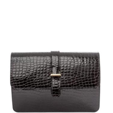 Imagem de Bolsa Betina Preta Croco-Feminino