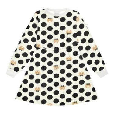 Imagem de Vestido Infantil Manga Longa em Moletinho Fashion Alakazoo-Feminino