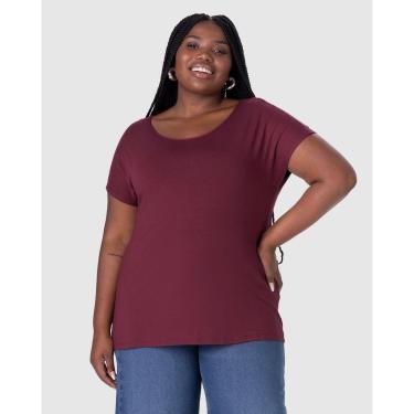 Imagem de Blusa Plus Size Malwee Plus Básica Manga Japonesa Viscose Stretch Feminina-Feminino