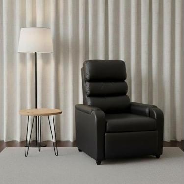 Imagem de Poltrona Cadeira Atenas Em material sintético Papai Mamãe Encosto Recl