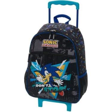 Imagem de Mochila Infantil Com Rodinha Sonic Dont Stop - PACIFIC