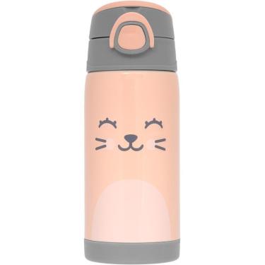 Imagem de Copo Térmico Buba Parede Dupla Com Canudo Gumy Pessego-Feminino