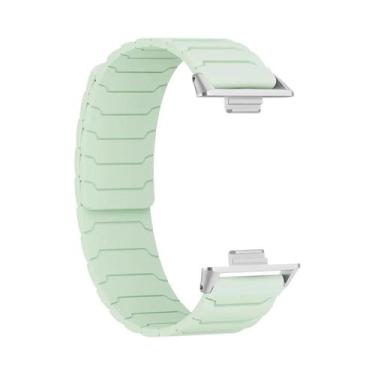 Imagem de Pulseira Magnética De Silicone Para Xiaomi MiBand 8 pro 9 pro Redmi Wa