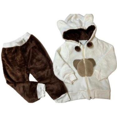 Imagem de Conjunto Casaco Calça Pelo Bebê Menino Inverno Lessa B8927-Masculino