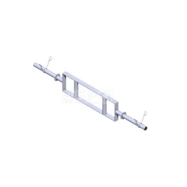 Imagem de Barra "H" de Tubo Oca 105cm com Presilhas-Unissex