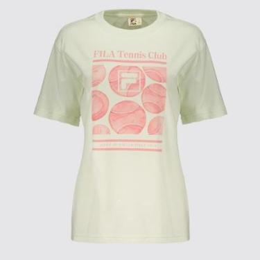 Imagem de Camiseta Fila Oversized Letter Graphic Feminina-Feminino