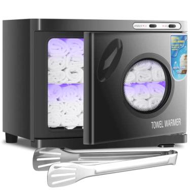 Imagem de JXSDLIY Aquecedores de toalhas quentes para spa 23L grande capacidade armário de toalha quente com janela transparente vaporizador para tratamentos faciais, salão de massagem, banheiro, barbeiro