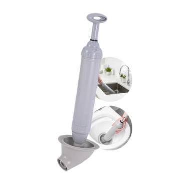 Imagem de Desentupidor Manual Alta Pressão para Vaso Sanitário, Pia e Ralo - Desentupidor de Sucção Potente Doméstico para Banheiro e Cozinha - UpShop