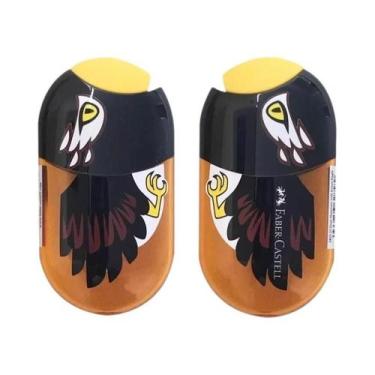 Imagem de Afiador De Lápis Elíptico Portátil De Duplo Furo Para Estudantes FABER