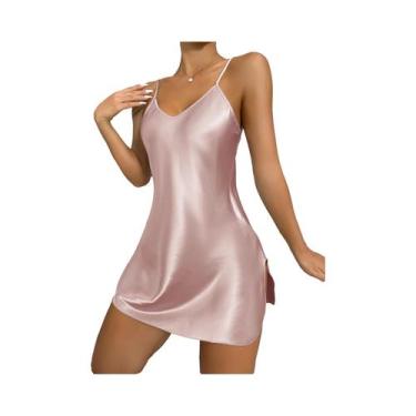 Imagem de Pijama de moda verão Sexy confortável e respirável camisola feminina -