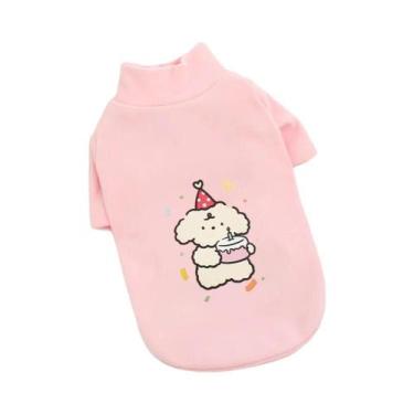 Imagem de Casaco De Pelúcia Dupla Face Quente Com Capuz De Cachorro De Desenho A