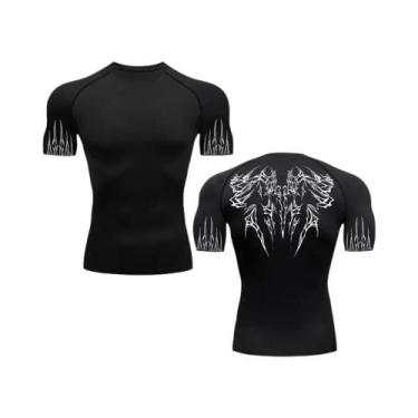 Imagem de Camiseta Masculina De Secagem Rápida Com Estampa Gótica, Respirável, E