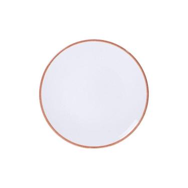 Imagem de Prato Sobremesa Tramontina Jeri Mocha Em Porcelana 23 Cm Tramontina