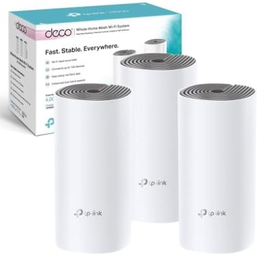 Imagem de TP-Link DECO E4 3 PCS ROTEADOR WIRELESS AC1200, Branco e Preto
