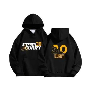 Imagem de Moletom Masculino Golden State Warriors Curry Para Basquete, Estilo No