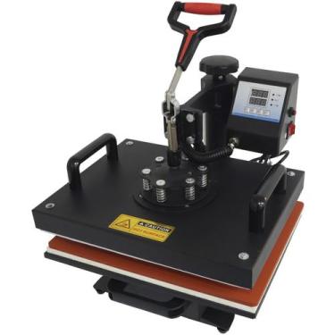 Imagem de Prensa Térmica Sublimação 8x1 Caneca Camiseta Boné Chinelo Prato Copo 