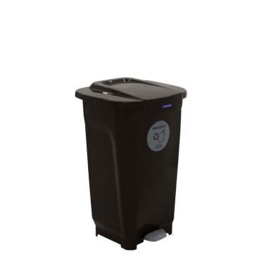 Imagem de Lixeira Tramontina T-force Coleta Seletiva Orgânico Em Polipropileno Marrom 50 L