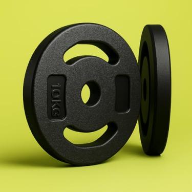 Imagem de Anilha Peso de Academia Halter 10kg Halteres Peso Musculação Anilhas e Barras Pesinhos de Academia