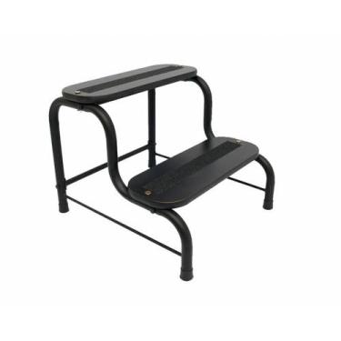 Imagem de Escada Clínica Tubular 02 Degraus - Preto - Arktus