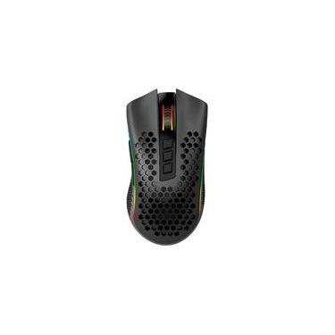 Imagem de Mouse Gamer Sem Fio Redragon Storm Pro, RGB, 16000 DPI, 8 Botões, Wireless, Preto - M808-KS