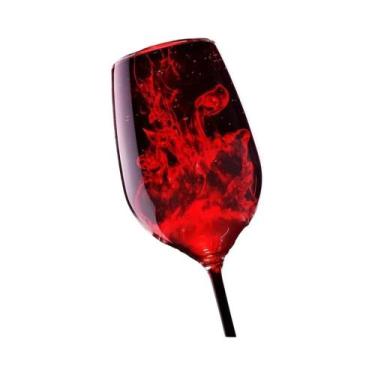 Imagem de Pintura Em Tela Abstrata De Vinho Tinto Dançante, Arte Moderna Para Ba