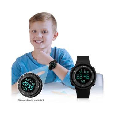 Imagem de Relógio Esportivo Digital LED À Prova d'Água Para Homens, Luminoso, Mu