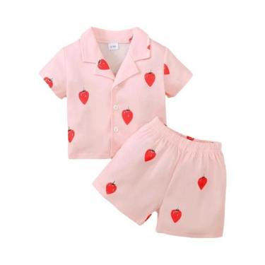 Imagem de Conjunto De Pijamas De Verão Para Bebês Meninos E Meninas De 0 a 3 Ano