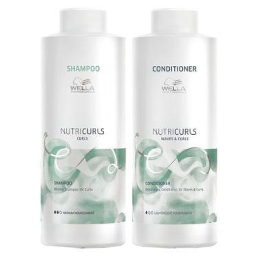 Imagem de Wella NutriCurls Shampoo 1000ml e Condicionador 1000ml