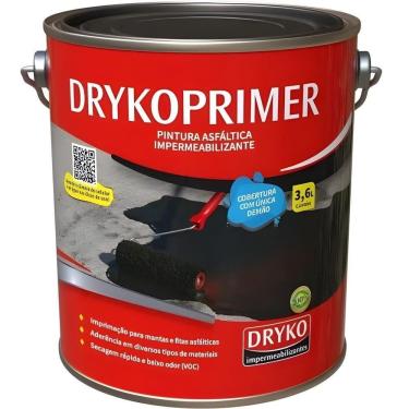 Imagem de Manta Líquida Asfáltica Impermeabilizante Drykoprimer ECO 3,6 Litros DRYKO