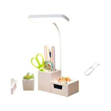 Imagem de Luminária De Mesa LED Recarregável Dobrável 3000XHH Com Toque Reguláve