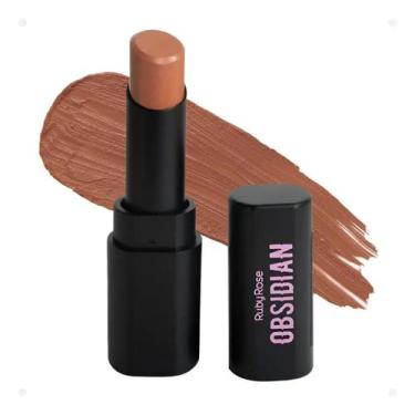 Imagem de Batom labial lipstick cream satin ocs05 obsidian hb70005 ruby rose
