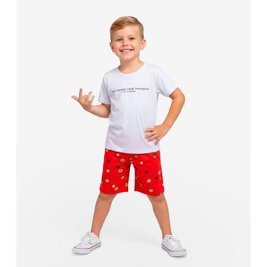 Imagem de Conjunto Infantil Camiseta e Bermuda Select Vermelho, 8, Vermelho