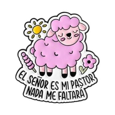 Imagem de Broche De Esmalte Com Versículo Bíblico De Fé Religiosa Cristã De Pásc