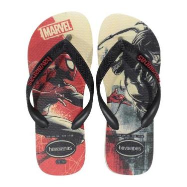 Imagem de Chinelo Havaianas Top Marvel Classics Preto, P1, 9446 bege palha, Pto,