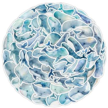 Imagem de Adesivos de vinil impermeável Cartoon Whale 50 unidades/lote - yiweisa