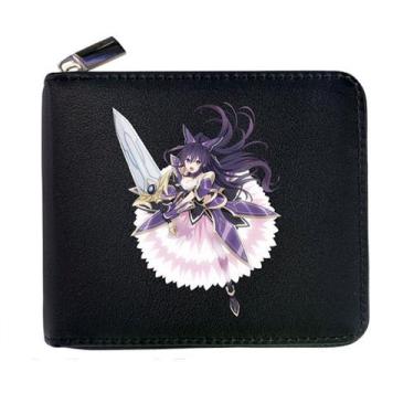 Imagem de Carteira, bolsa de moedas, couro, duas dobras, anime, Dates A Lives - 