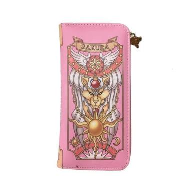 Imagem de Carteira Sakura Tarokuro Anime Carteira longa com bolso para moedas - 