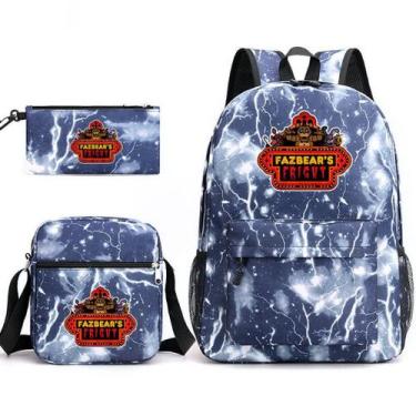 Imagem de Mochila Five Nights, 3 unidades/conjunto de nylon para crianças ou est