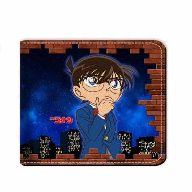 Imagem de Wallet Detectives Conan's Edogawa Anime Characters PU Leather - yiweis