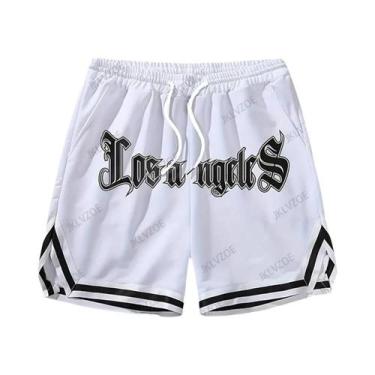 Imagem de Camiseta E Shorts De Basquete Unissex Los Angeles Hawaii Para Verão, C