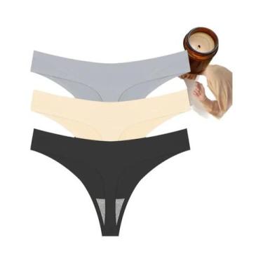 Imagem de Conjunto De Lingerie Sexy E Respirável Para Mulheres, T-back G-String,