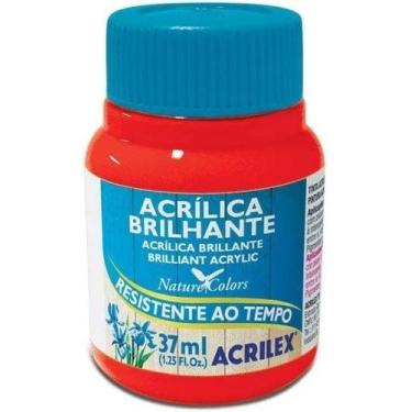 Imagem de Tinta P/Artesanato 37ml Brilhante Vermelho Fogo 507 Tinta P/Artesanato
