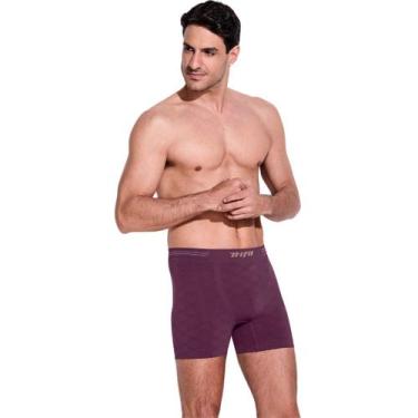 Imagem de Cueca Boxer Trifil Jacquard Sem Costura Microfibra Conforto, C, Lacque
