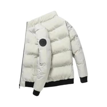 Imagem de Jaqueta Masculina Leve E Quente Com Listras, Casaco De Inverno, Corta-