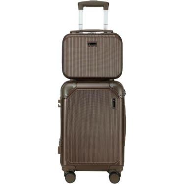 Imagem de Mala Viagem Bordo 10kg Expansiva 360 Padrão Anac+ Frasqueira - ACO (AG