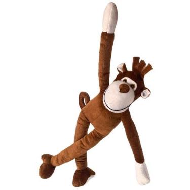Imagem de Macaco Pernão Pelúcia Marrom 56 cm Antialérgico - CTX Pelúcia